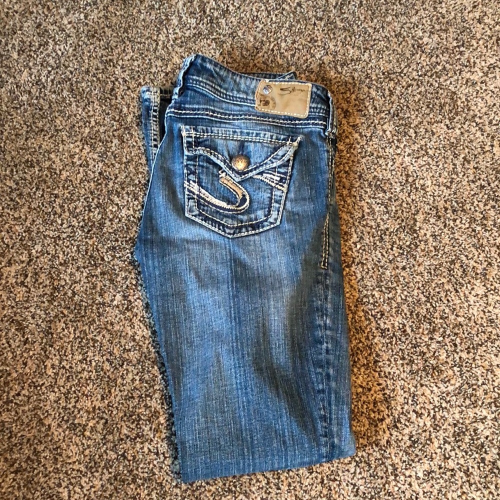 Silver Suki Jeans